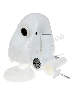 Мясорубка электрическая Белвар КЭМ-П2У-302-07 белый, 1500 Вт, 0.4 кг/мин, реверс, насадки - 3