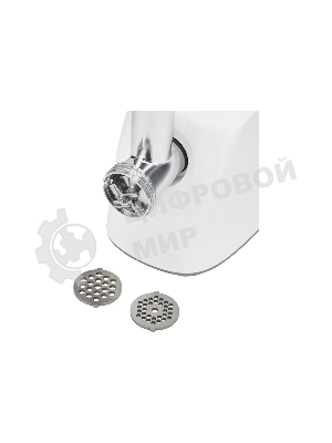 Мясорубка электрическая Starwind SMG2341 белый, 1800 Вт, 2.0 кг/мин, реверс, защита от перегрузки, насадки - 4