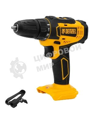 Дрель-шуруповерт Denzel CDL-18-0, 18 В, 0 Ач, 30 Нм, щеточный