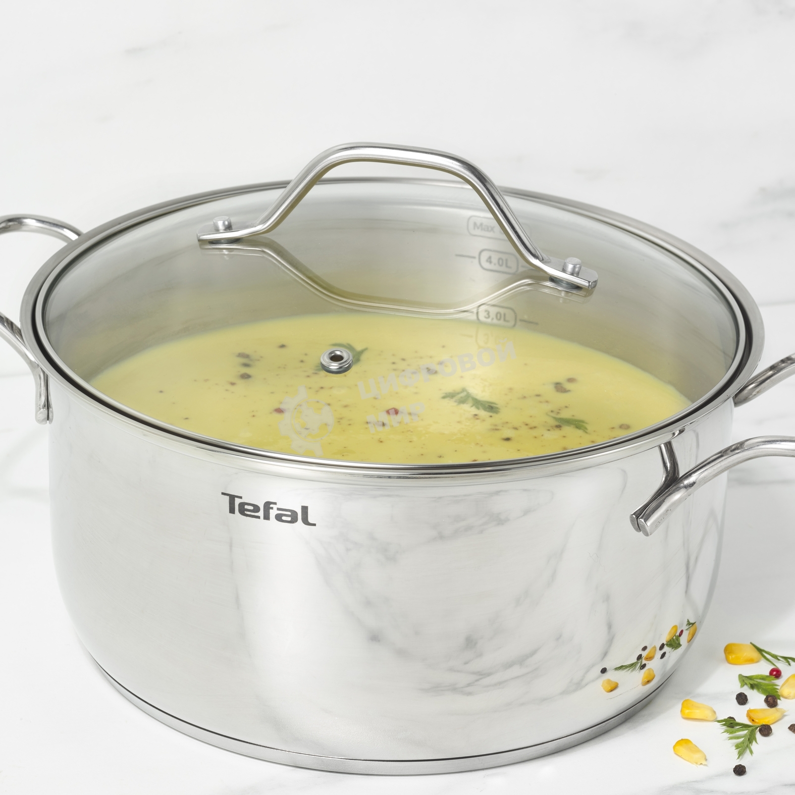 Кастрюля Tefal 20 см INTUITION