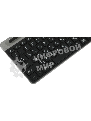 Клавиатура беспроводная A4Tech Fstyler FBK25, USB, Bluetooth/Радиоканал, черный/серый