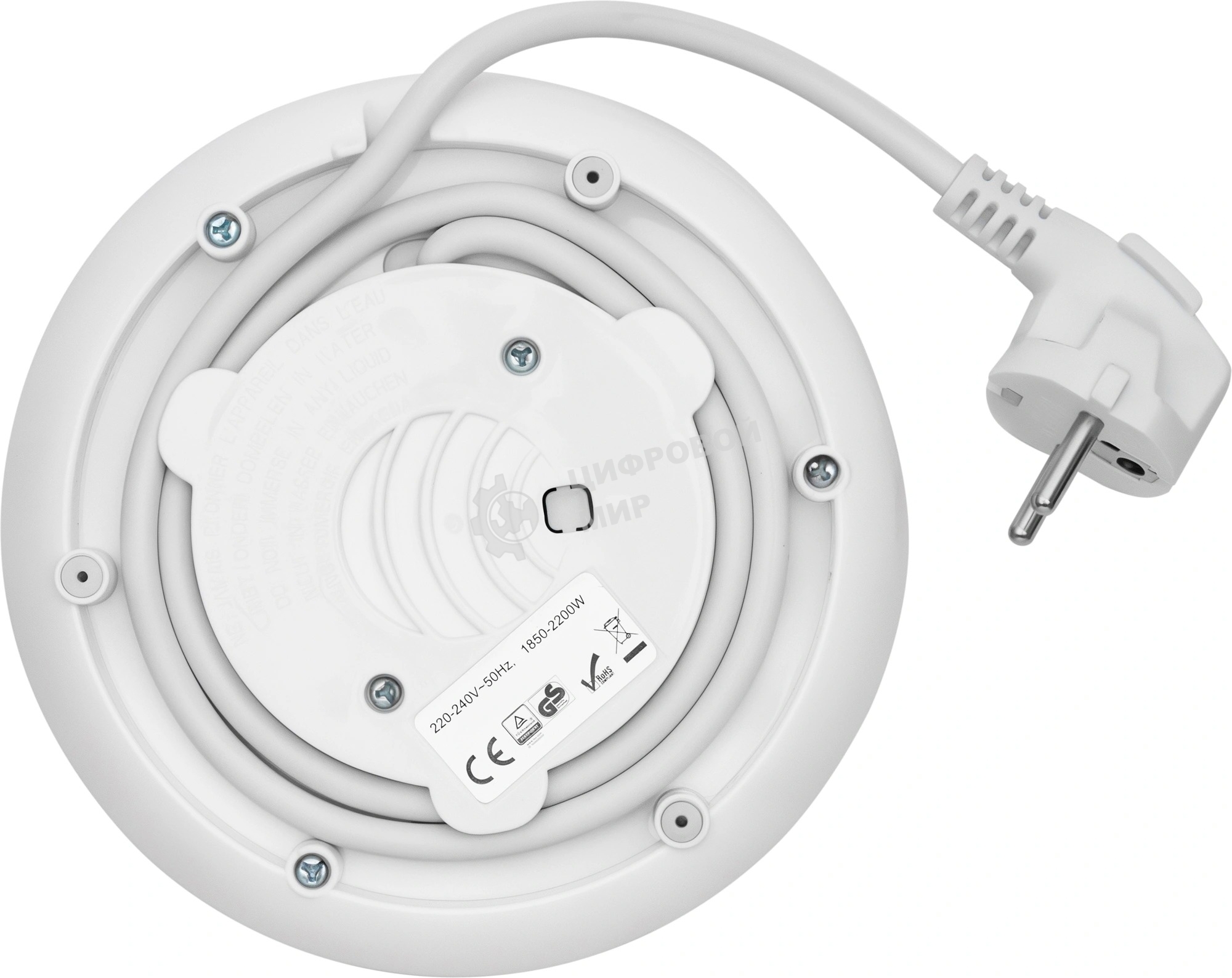 Чайник электрический Vitek VT-WK1059 1.7л. 2200Вт белый корпус: стекло/пластик