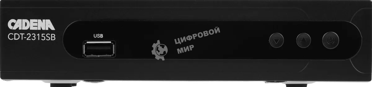 Ресивер DVB-T2 Cadena CDT-2315SB черный
