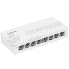 Коммутатор Dahua DH-SF1008L, 8×100 Мбит/с, неуправляемый