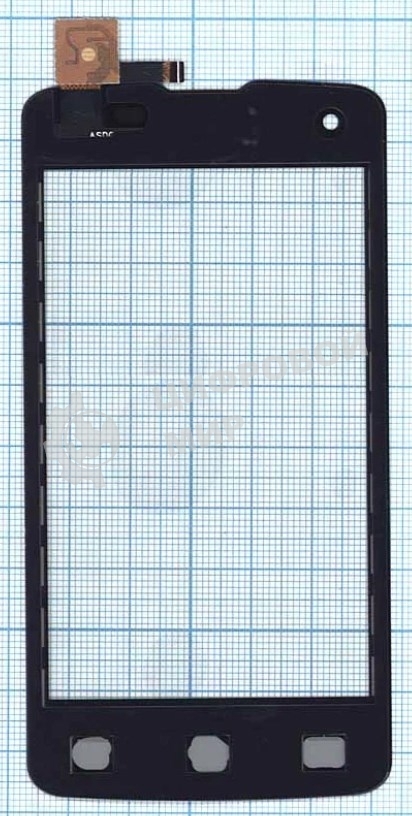 Сенсорное стекло (тачскрин) для DNS S4006, черное
