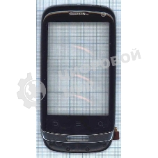 Сенсорное стекло (тачскрин) для Huawei Ideos X3, черное c рамкой