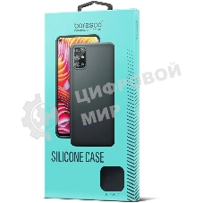 Чехол (клип-кейс) BORASCO Silicone Case, для Xiaomi Redmi 10, черный (матовый)