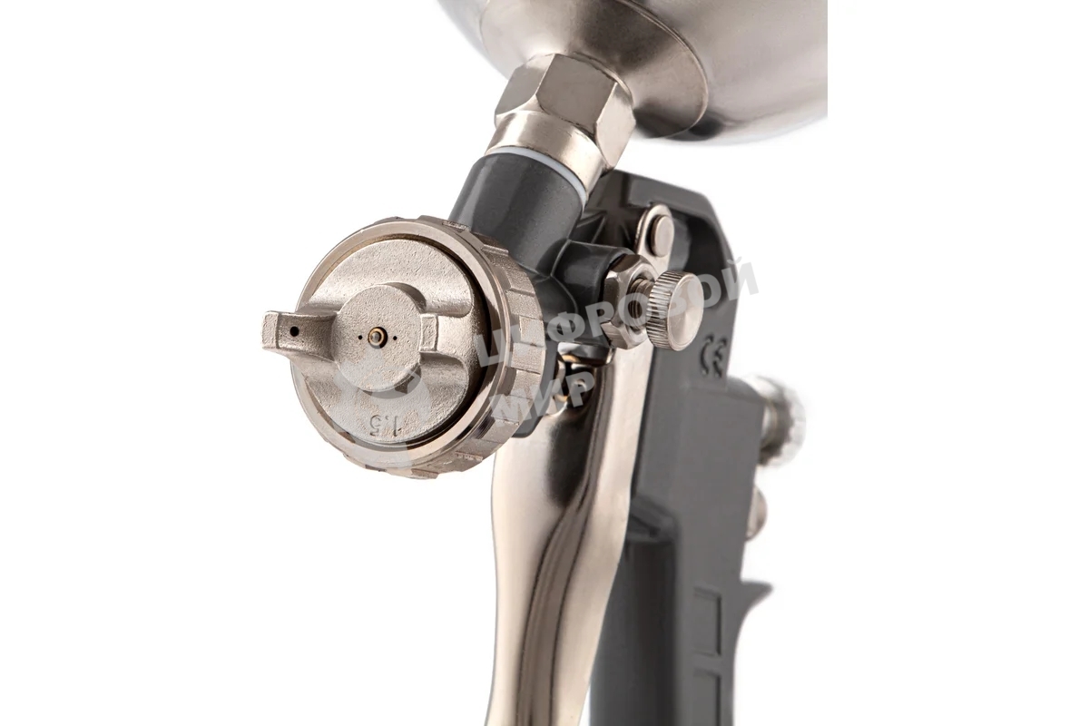 Краскопульт пневматический Matrix краскораспылитель пневмат. с верхним бачком v= 0.6л + сопла