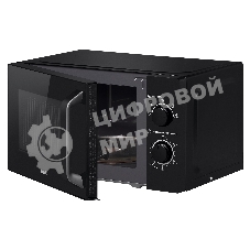 Микроволновая печь BBK 20MWS-760M/B черный, 20 л, 700 Вт, переключатели - поворотный мехинизм