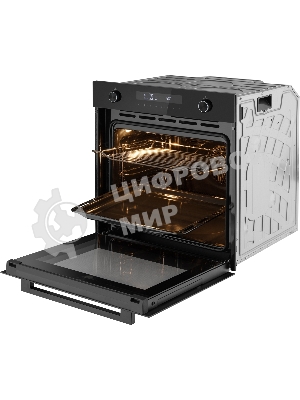 Духовой шкаф электрический Weissgauff EOM 741 PDB Black Edition черный