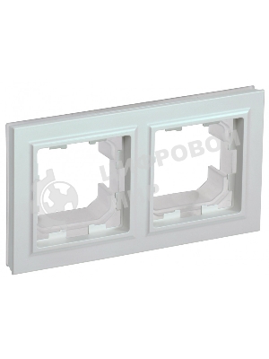 Рамка 2-местная IEK BRITE РУ-2-БрЖ-44 IP44 жемчуг