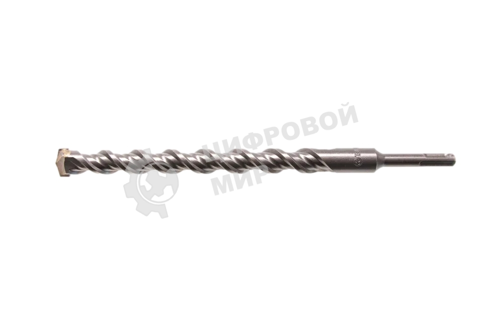 Бур по бетону Denzel двойная спираль, Cobalt W-tip, 22x310 мм, SDS PLUS