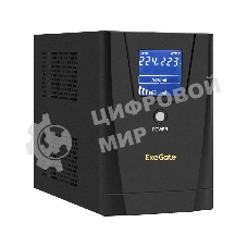 Источник бесперебойного питания ExeGate SpecialPro Smart LLB-1500.LCD.AVR.C13.RJ 1500VA/950W, LCD, AVR, 6*IEC-C13, RJ45/11, черный