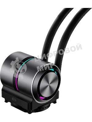 Система охлаждения Water Cooling System PCCooler DE360 Pro BK (300W, 360мм, Black, ARGB Pump, Fans: 3x120мм, 86.73CFM, 32dBA, 2200RPM/Pump height 57мм, 28dBA, 3200RPM, Rad thickness 27мм/S: 1851, 1700, 1200, 115X, AM5, AM4, AM3)