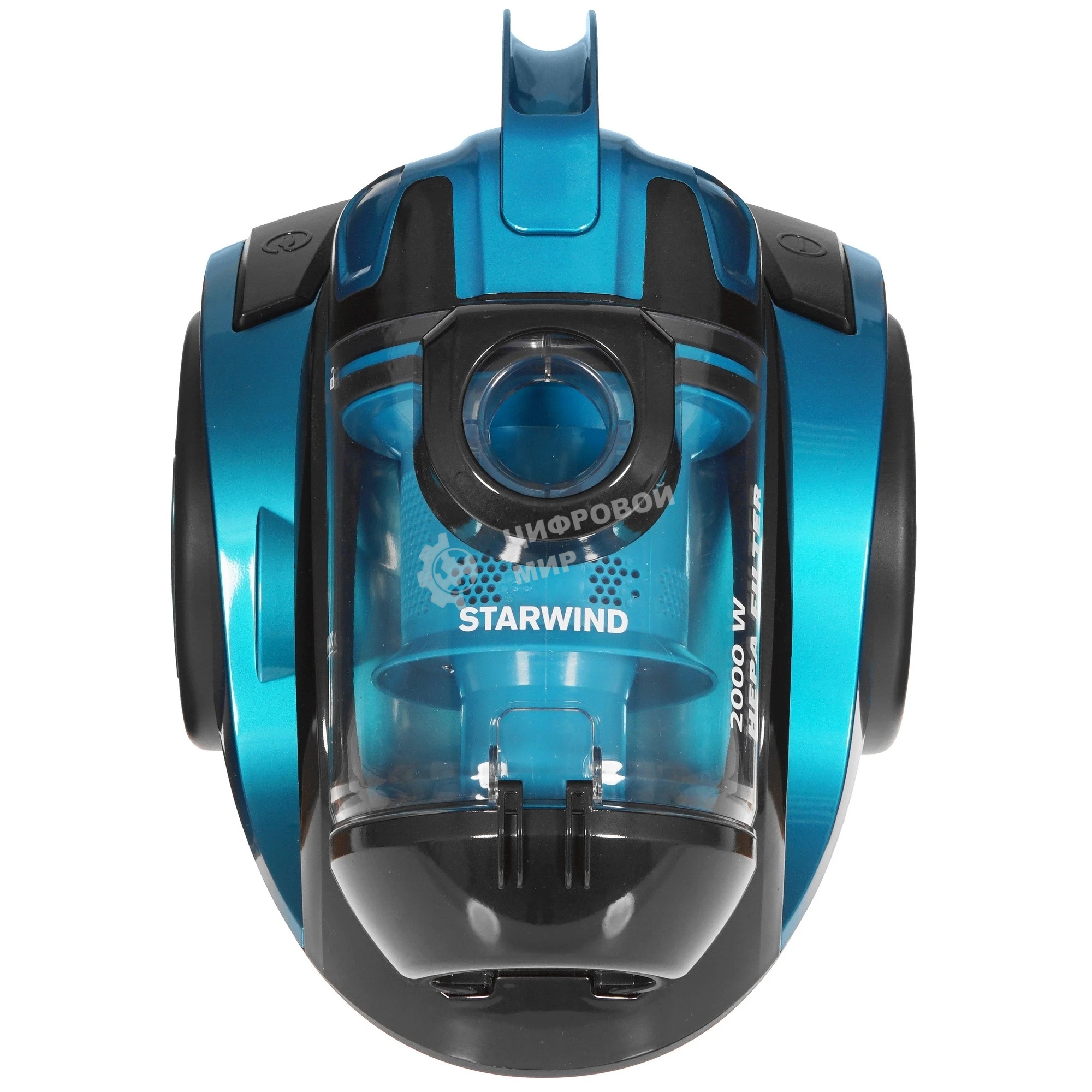 Пылесос Starwind SCV5630 голубой/черный, 350/2000 Вт, уборка сухая, пылесборник контейнер 2.5 л