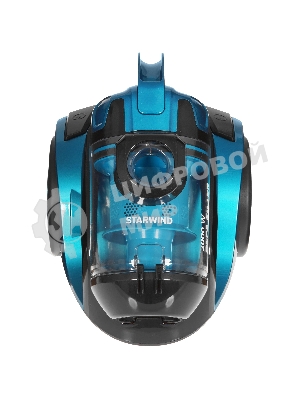 Пылесос Starwind SCV5630 голубой/черный, 350/2000 Вт, уборка сухая, пылесборник контейнер 2.5 л
