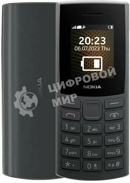 Мобильный телефон Nokia 105 TA-1569 SS EAC1 черный/угольный