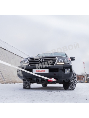 Трос динамический (стропа) Rexant 10т, 9м, белый, в чехле