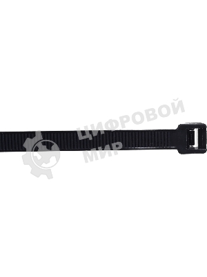 Нейлоновые стяжки Fortisflex КСС 8х300 черный 100 штук