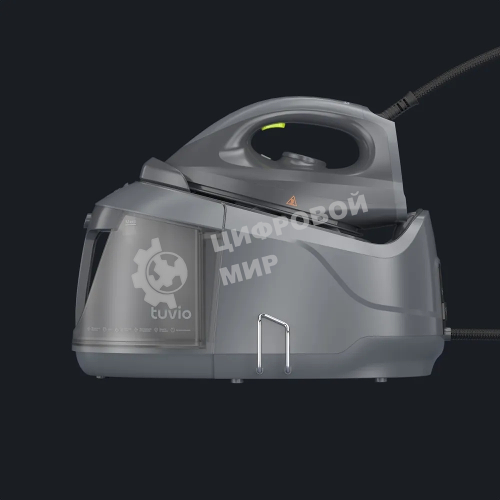 Парогенератор с алюминиевым бойлером, 6 бар Tuvio TSS02B, серый