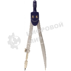 Готовальня Silwerhof Daily, корпус синий, металл, 12 см, в комплекте: 5 предметов