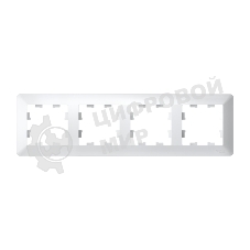 Рамка 4-м AtlasDesign Air бел./дым. бел. SE ATN220104