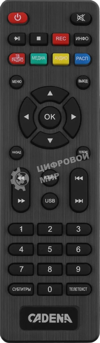 Ресивер DVB-T2 Cadena CDT-2315SB черный