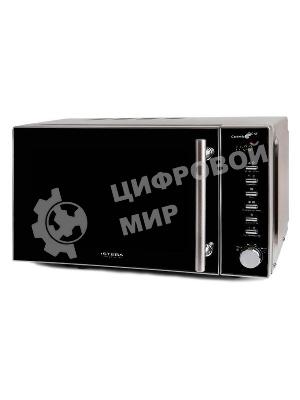 Микроволновая печь Steba MIC 2070 серебристый/черный, 20 л, 800 Вт, переключатели - кнопки, поворотный механизм