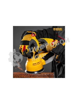 Эксцентриковая шлифовальная машина Denzel OS-125, 450 Вт, 6000-12000 об/мин