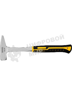 Молоток слесарный Denzel 600 г цельнометаллический, двухкомпонентная рукоятка