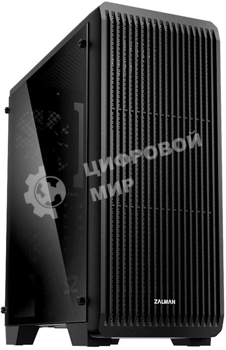 Компьютерный корпус MidiTower Zalman S2 TG TEMPERED GLASS WINDOW black (ATX, mATX, Mini-ITX, USB 2.0 x2, USB 3.0x1, без БП) (S2 TG)