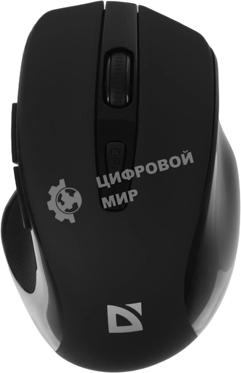 Мышь беспроводная Defender Prime MB-053 черный, 1600 dpi, радиоканал, USB, кнопки - 6