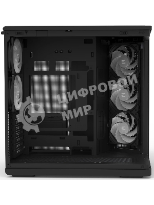 Компьютерный корпус ZALMAN MidTower P60 black (ATX, без БП, 2xUSB 3.0+USB Type C, 5x120мм ARGb) (Zalman P60 Black)