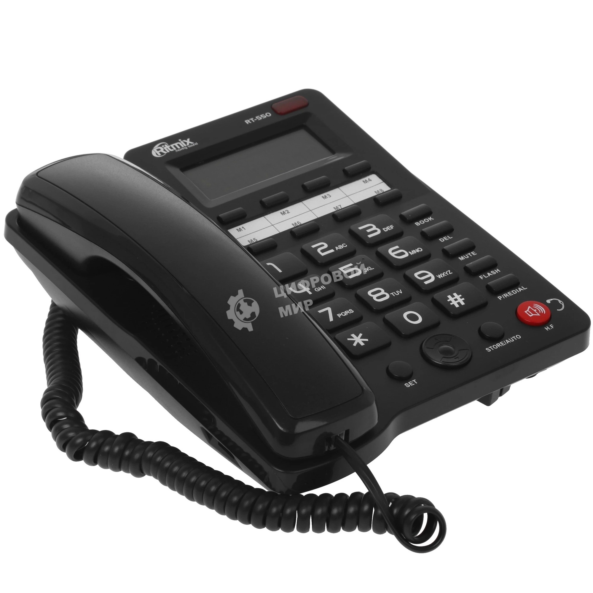 Телефон проводной Ritmix RT-550 черный