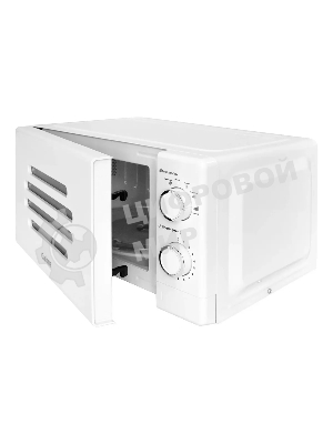 Микроволновая печь Galanz MOS-2007MW белый, 20 л, 700 Вт, переключатели - поворотный механизм