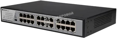 Коммутатор неуправляемый ORIGO, 24x1000Base-T, комплект для установки в 19
