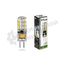 Лампа светодиодная Feron LED 2вт 12в G4 белый капсульная