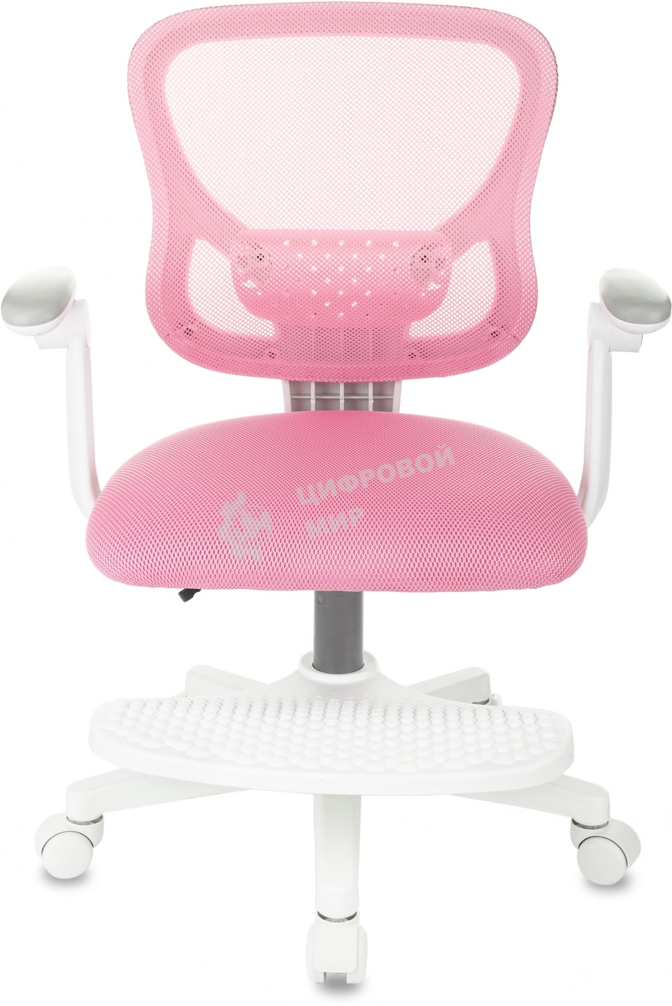 Кресло детское Бюрократ BuroKIDS 3 розовый Velvet 36, крестов. пластик