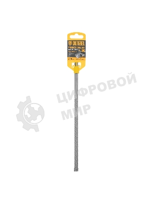 Бур по бетону Denzel цельная крестовая пластина, 10x265 мм, SDS PLUS