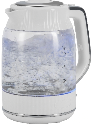 Чайник электрический Vitek VT-WK1059 1.7л. 2200Вт белый корпус: стекло/пластик
