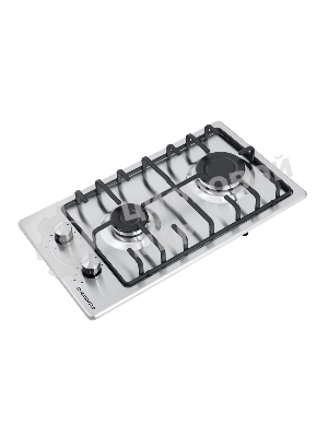 Газовая варочная панель Maunfeld EGHS.32.3ES, 2 конфорки, нержавеющая сталь, серебристый