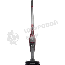 Пылесос вертикальный BQ VCA0401H серый/красный, питание от аккумулятора, 40 Вт, уборка сухая, пылесборник 0.6 л, работа от АКБ max 45 мин