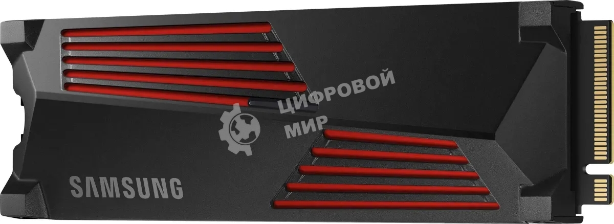 Накопитель SSD Samsung 990 PRO, 1000Gb, PCIe 4.0 x4, M.2 2280, NVMe, R/W 7450/6900, с радиатором