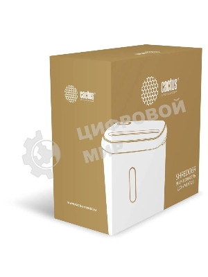 Шредер Cactus CS-SH-A1, (секр.Р-2) ленты 6.лист. 8лтр.