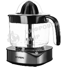 Соковыжималка цитрусовая Hyundai HY-JC4123 30Вт рез.сок.:1200мл. черный/нержавеющая сталь