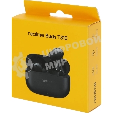 Гарнитура внутриканальные Realme Buds T310 черный беспроводные bluetooth в ушной раковине