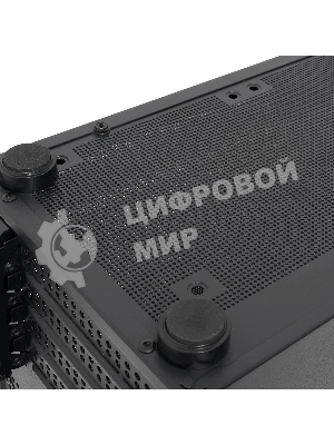 Компьютерный корпус без блока питания HSPD M210, Mesh Mid Tower, черный, 0.7 SPCC, 1x90мм mATX, mITX 140/280/150мм 1x2.5