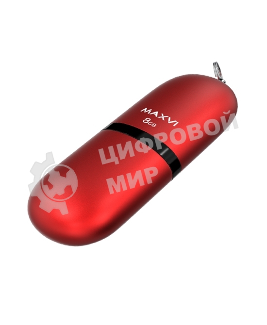 Флешка USB Maxvi SF red (FD8GbUSB20C10SF), 8Gb, USB 2.0, R/W 5/15, красный