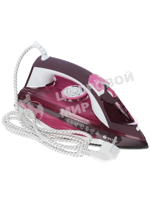 Утюг Vitek VT-1215 (PK) максимальная 2400 Вт.Подошва Ceramic Ultra Care.