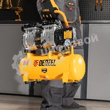 Компрессор Denzel DLS650/10 безмаслянный малошумный 650 Вт, 120 л/мин,ресивер 10 л